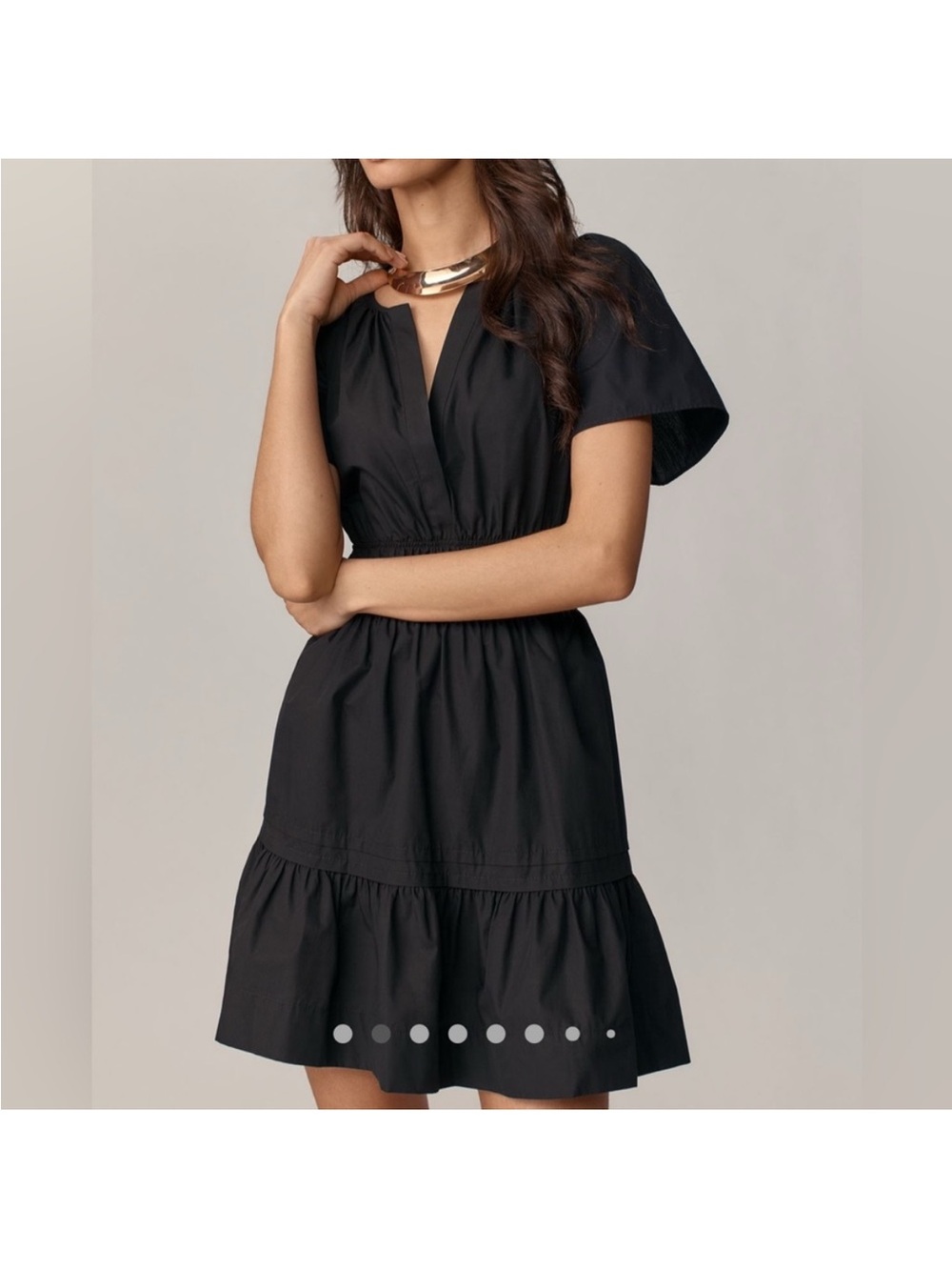 Anthropologie Somerset Mini Dress Black Small